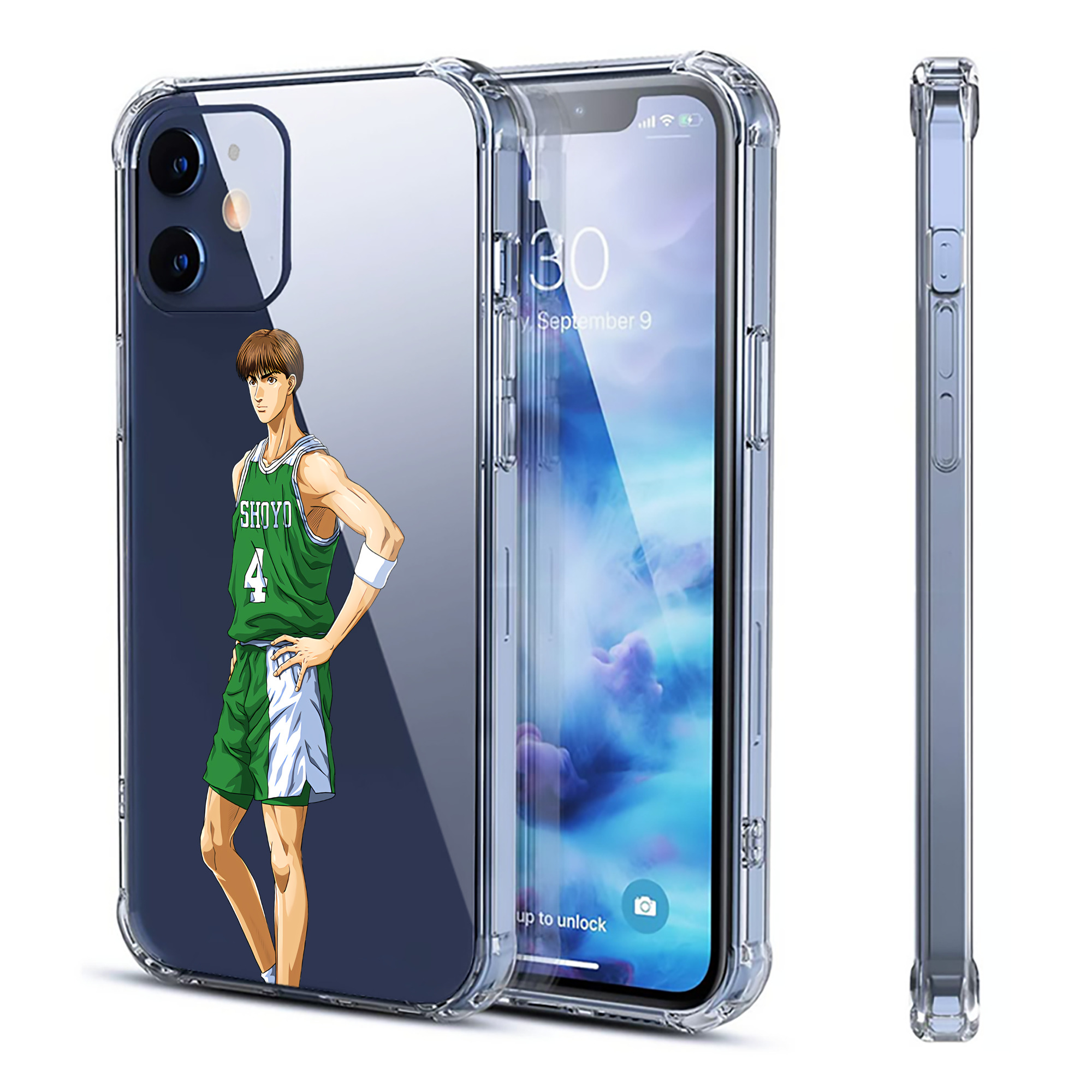 （画像用） SLAM DUNK／スラムダンク 【iPhone 12シリーズ対応】透明スマホケース（クリアソフトケース）
